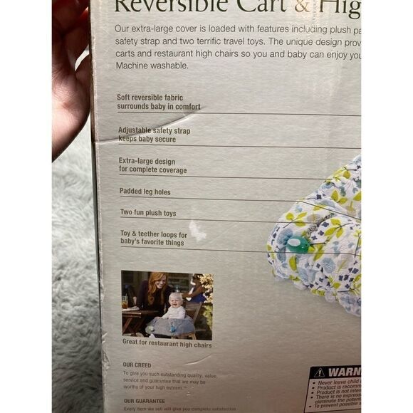 Eddie Bauer reversible high chair and cart cover - Picture 4 of 4